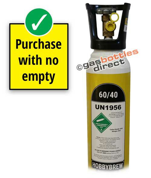 Hobbybrew 60/40 Gas New Full Cylinder